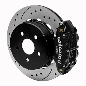Wilwood 2020+ Jeep Gladiator Narrow Superlite 4R Rear Drill & Slot. Brake Kit 14.00in Black w/ Lines