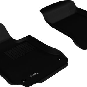 3D MAXpider 2008-2014 Mercedes-Benz C-Class W204 Kagu 1st Row Floormat - Black