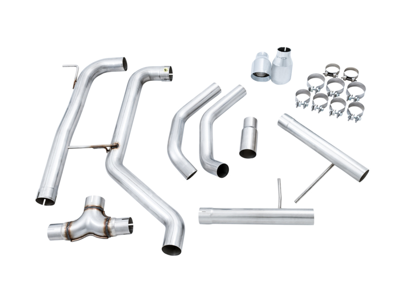 AWE Tuning 18-21 Volkswagen Jetta GLI Mk7 Track Edition Exhaust - Chrome Silver Tips (Fits OEM DP) - Image 6