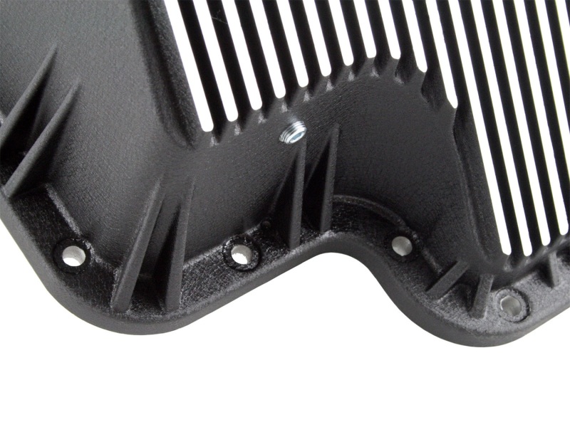 aFe Transmission Pan (Black); Ford Diesel Trucks 03-10 V8-6.0/6.4L (td) - Image 9