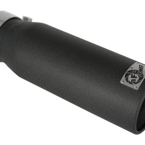 aFe MACHForce XP Exhausts Tips SS-304 EXH Tip 3in x 4Out x 12L Bolt-On (blk)
