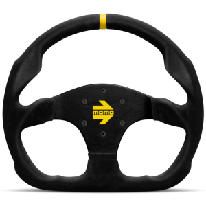 Momo MOD30 Steering Wheel 320 mm -  Black Suede/Black Spokes/1 Stripe