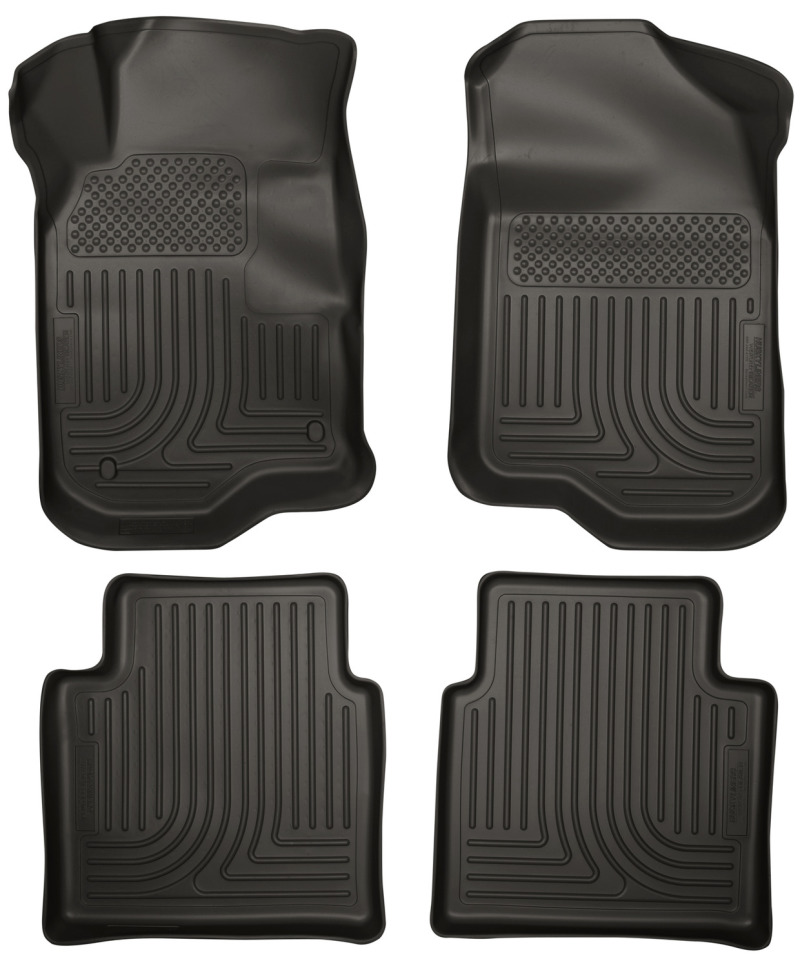 Husky Liners 08-12 Chevy Malibu/07-09 Saturn Aura WeatherBeater Combo Black Floor Liners - Image 2