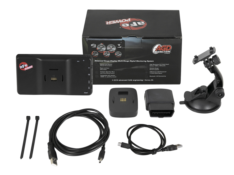 aFe AGD Advanced Gauge Display Digital 5.5in Monitor 08-18 Dodge/RAM/Ford/GM Diesel Trucks - Image 9