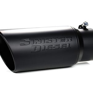 Sinister Diesel Universal Black Ceramic Coated Stainless Steel Exhaust Tip (4in to 5in)
