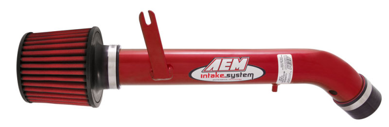 AEM 92-95 Civic DX/LX/EX/SI/ 96-00 Civic EX/ 93-95 Del Sol S/ 93-97 Del Sol Si Red Short Ram Intake - Image 2