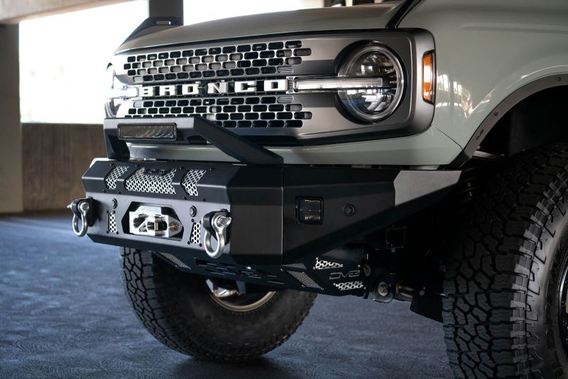 DV8 Offroad Bull Bar Add-On For DV8 Ford Bronco Bumpers - Fits 13in Elite Series Light Bar - Image 2