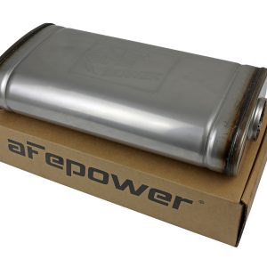 aFe MACH Force XP 304 Stainless Steel Muffler 2.5in Center/Offset 18in L x 9in W x 4in H