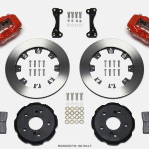 Wilwood Forged Dynalite Front Hat Kit 12.19in Red 02-06 Acura RSX-5 Lug