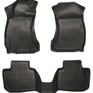Husky Liners Subaru 12-14 Impreza/2015 WRX/STi WeatherBeater Combo Front&2nd Row Black Floor Liners