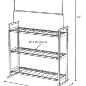 Odyssey Battery 9-Battery Display Rack (3 Wide x 3 High)