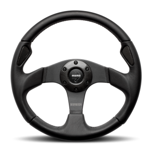 Momo Jet Steering Wheel 350 mm -  Black AirLeather/Black Spokes