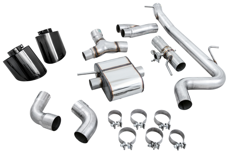 AWE Tuning 18-19 Audi TT RS 2.5L Turbo Coupe 8S/MK3 SwitchPath Exhaust w/Diamond Black RS-Style Tips - Image 2