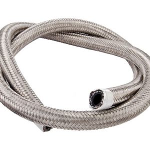 Torque Solution Stainless Steel Braided Rubber Hose -8AN 5ft (0.44in ID)