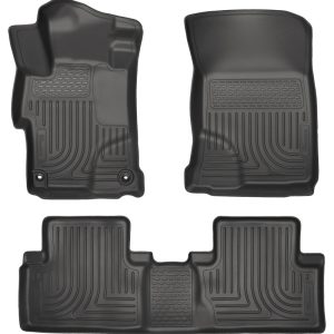 Husky Liners 2014 Honda Civic Sedan WeatherBeater Black Front & 2nd Seat Floor Liners