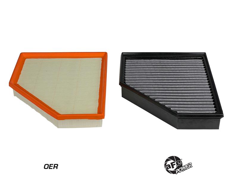 aFe Magnum FLOW OE Replacement Filter w/ Pro Dry S Media 2020 Toyota Supra (A90) L6-3.0L (t) - Image 9