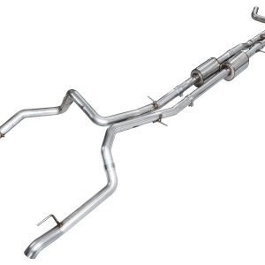 AWE 4th Gen GM 1500 6.2L Catback Split Rear Exit (w/ Bumper Cutouts) - OE Tips