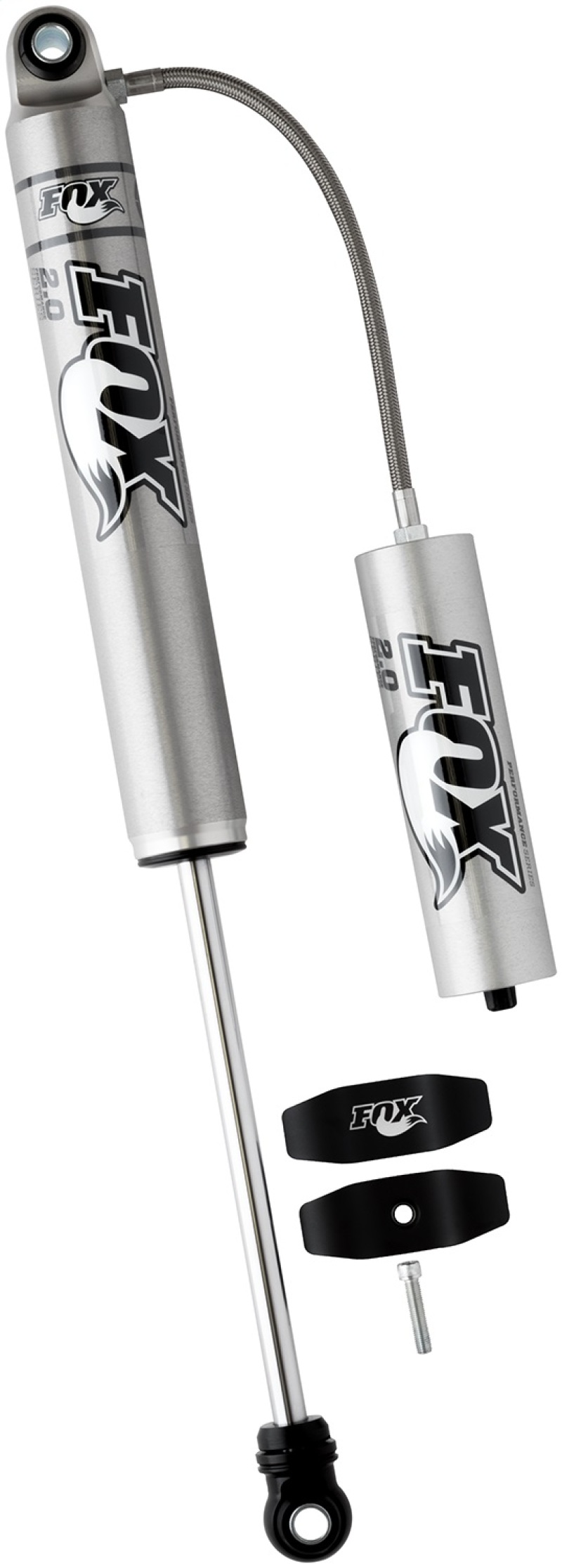 Fox 99+ Chevy HD 2.0 Performance Series 10.6in. Smooth Body Remote Res. Rear Shock / 0-1in. Lift - Image 3