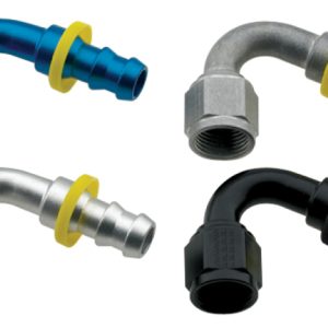 Fragola -10AN Push-Lite End 120 Degree - Black