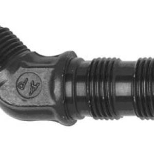 Fragola -12AN x 45 Degree Bulkhead - Black