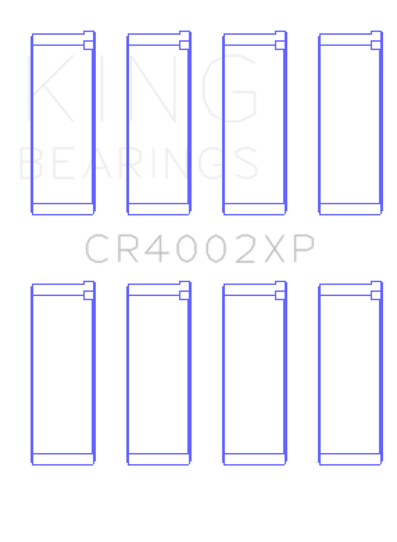 King Engine Bearings Mazda B6/B6-T/ZM/B3/B5 Connecting Rod Bearings (Set of 4) - Size +.026mm - Image 3