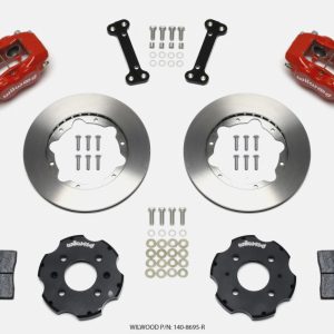 Wilwood Forged Dynalite Front Hat Kit 11.00in Red Integra/Civic w/Fac.240mm Rtr