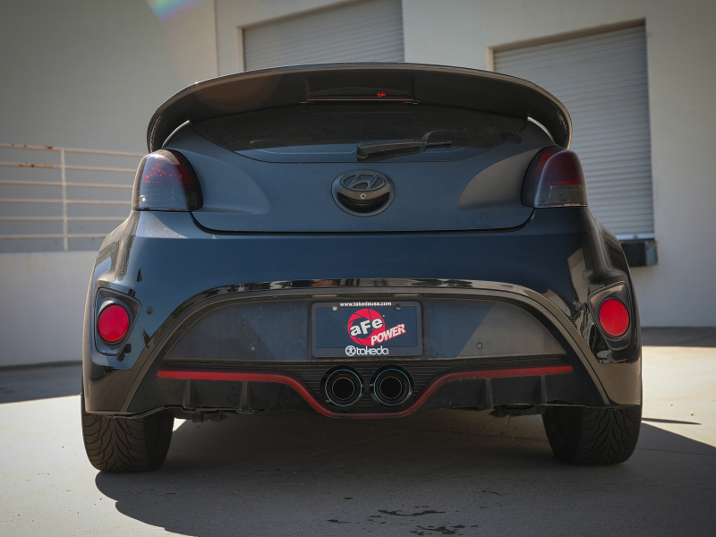 aFe Takeda 2-1/2in to 3in SS-304 Cat-Back Exhaust w/ Blue Flame Tips 13-17 Hyundai Veloster L4-1.6L - Image 8