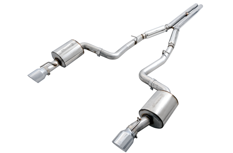 AWE Tuning 2015+ Dodge Charger 6.4L/6.2L SC Non-Resonated Touring Edition Exhaust - Silver Tips - Image 9