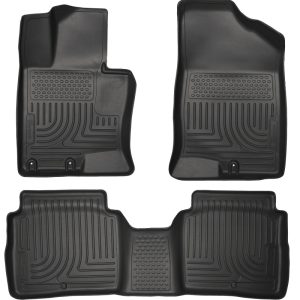 Husky Liners 11-14 Kia Optima Weatherbeater Black Front & 2nd Seat Floor Liners