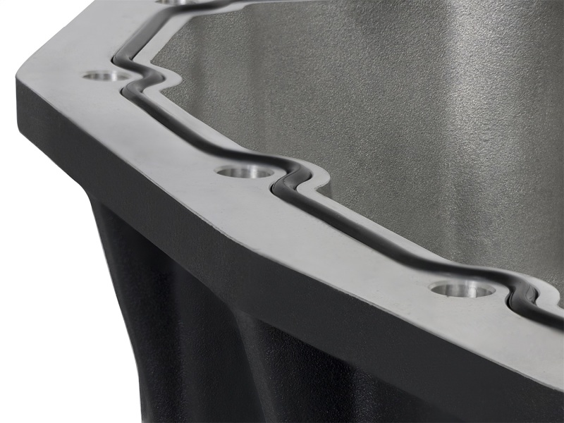 AFE Pro Series Engine Oil Pan Black w/Machined Fins; 11-16 Ford Powerstroke V8-6.7L (td) - Image 4