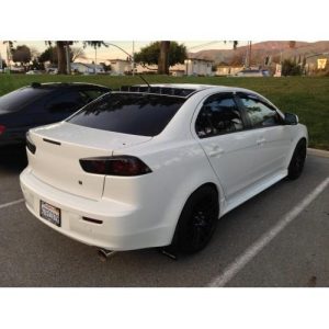 BLOX Racing 08+ Mitsubishi Lancer Vortex Generator - ABS Black