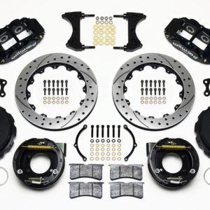 Wilwood Narrow Superlite 4R Rear P-Brk Kit 12.88in Drilled Big Ford New Style 2.50in Offset