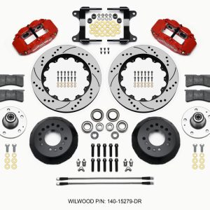 Wilwood Narrow Superlite 6R Front Hub Kit 14.00in Drill Red 82-92 Camaro//Firebird