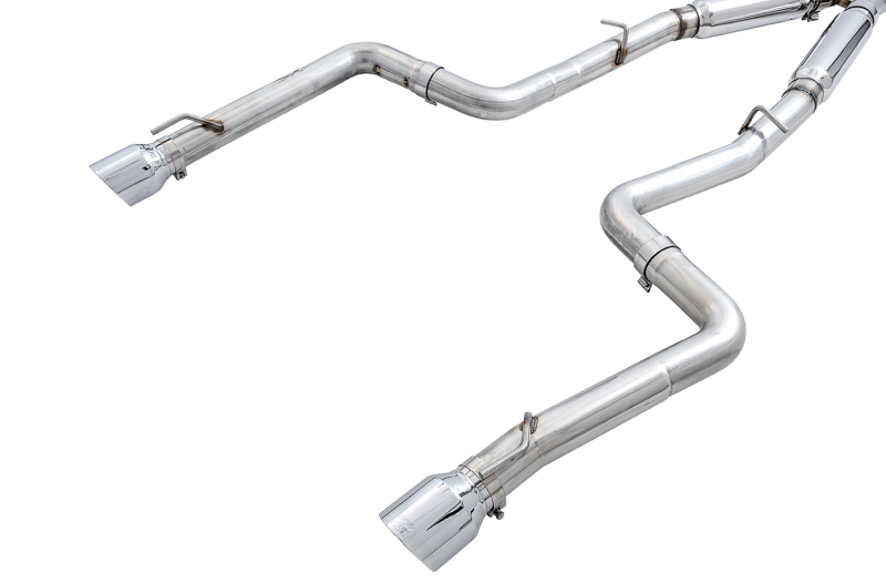AWE Tuning 2015+ Dodge Charger 6.4L/6.2L Supercharged Track Edition Exhaust - Chrome Silver Tips - Image 2