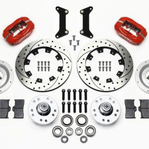 Wilwood Forged Dynalite Front Kit 12.19in Drilled Red 79-87 GM G Body