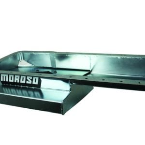 Moroso Datsun/Nissan L24/L26/L28 Road Race Baffled Wet Sump 7qt 6.25in Steel Oil Pan