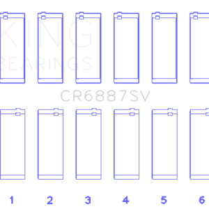King Engine Bearings BMW B58B30A Performance Rod Bearing Set