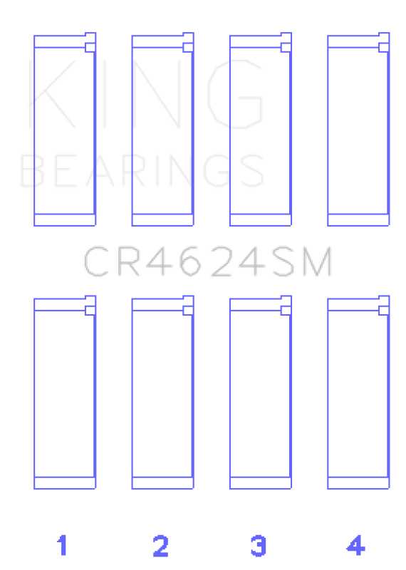 King Engine Bearings Hyundai G4KE/G4KC Rod Bearings (Set of 4) - Image 7