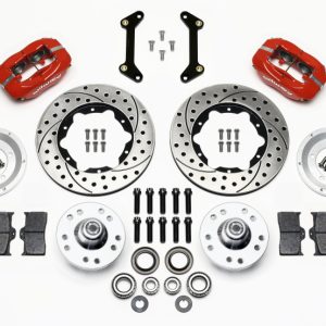 Wilwood Forged Dynalite Front Kit 11.00in Drilled Red 79-87 GM G Body