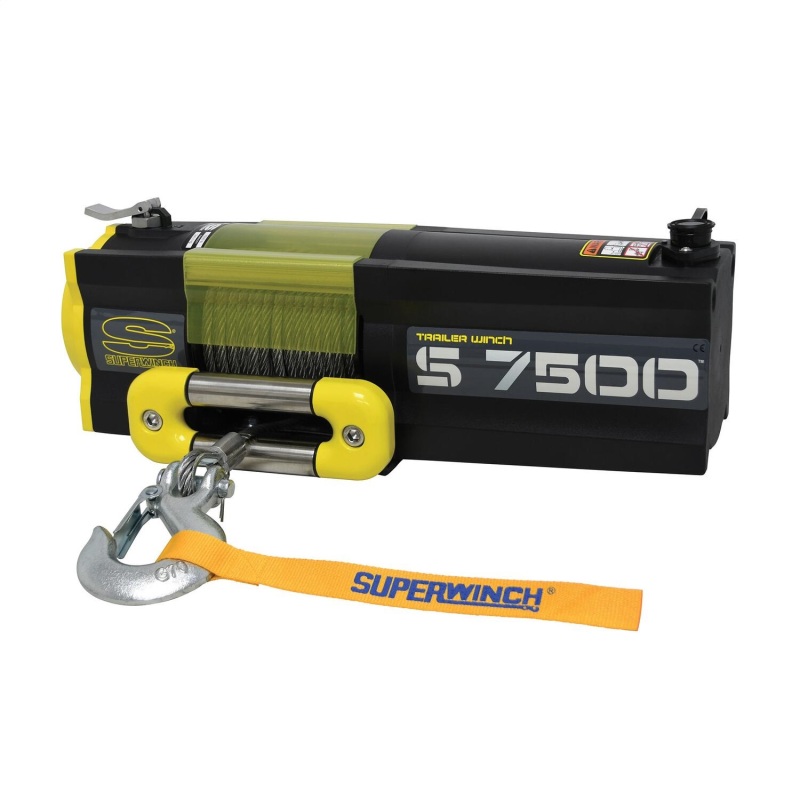 Superwinch 7500 LBS 12V DC 5/16in x 54ft Steel Rope S7500 Winch - Image 2