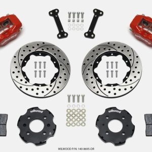 Wilwood Forged Dynalite Front Hat Kit 11.00in Drilled Red Integra/Civic w/Fac.240mm Rtr
