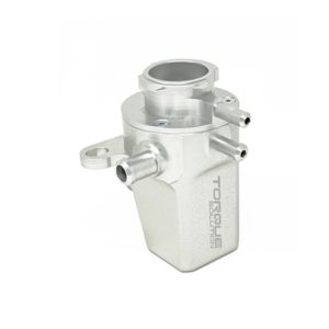 Torque Solution Coolant Expansion Tank: Subaru WRX 02-07 / STI 04-22 / Forester XT 04-08 - Silver