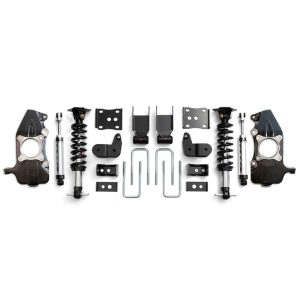 QA1 21-25 Ford F150 4WD Single Adjustable Lowering Kit w/ Spindles - 3.5-5.5in
