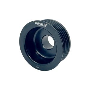 Torque Solution Lightweight Alternator Pulley (Black): Subaru EJ WRX 02-05 / STI 04-06