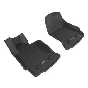 3D MAXpider 2015-2019 Chevrolet Corvette Kagu 1st Row Floormat - Black