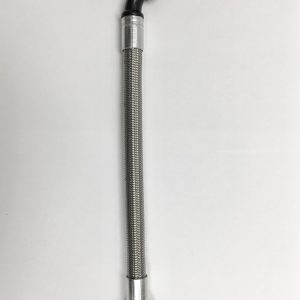 Fragola -10AN PTFE Hose Assembly Straight x 45 Degree 12in
