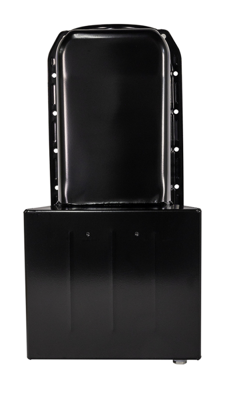 Moroso Pre-80 Chevrolet Small Block (w/Driver Side Dipstick) Wet Sump 7qt 8.25in Steel Oil Pan -Blk - Image 4