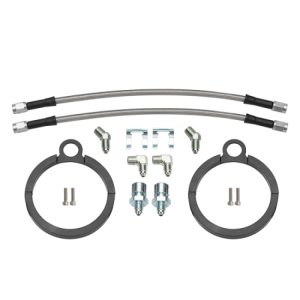 Wilwood Flexline Kit 12 inch -3 3/8-24 IF 1/8-27 NPT 90 Degree