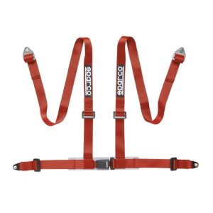 Sparco Belt 2 Inch Red 4Pt Bolt-In