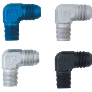 Fragola -4AN x 1/8 NPT 90 Degree Adapter - Black